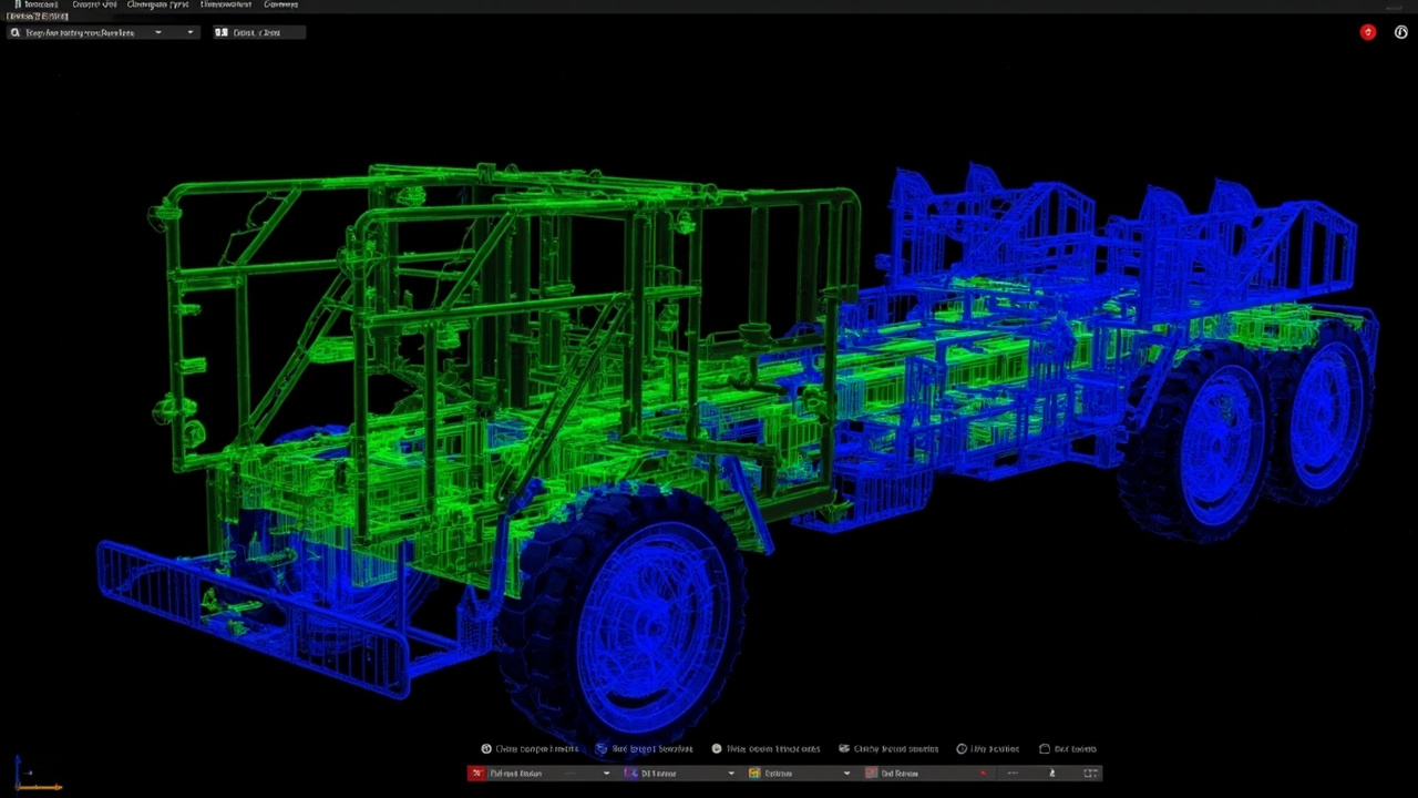 Overlay CAD vs scan chasis