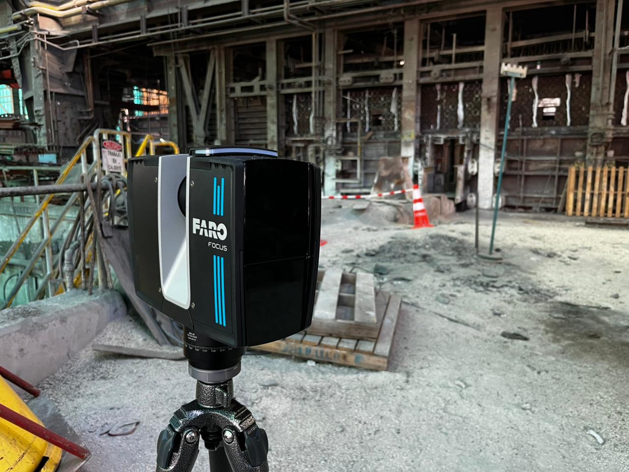 Servicio de levantamiento As-Built con escáner láser 3D en planta industrial